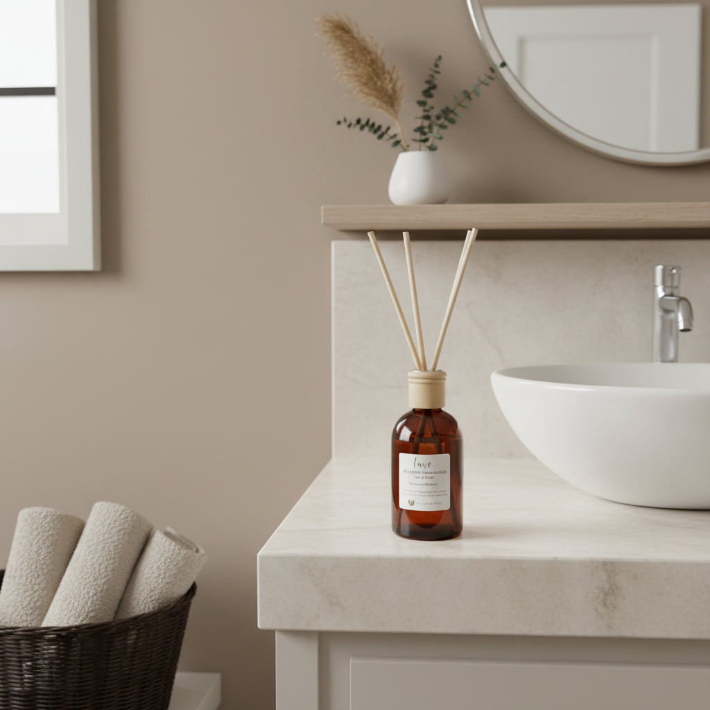 Luxe Reed Diffuser | Boston Jar | Amber Glass