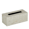 Ivory Shell Inlay Rectangle Tissue Box