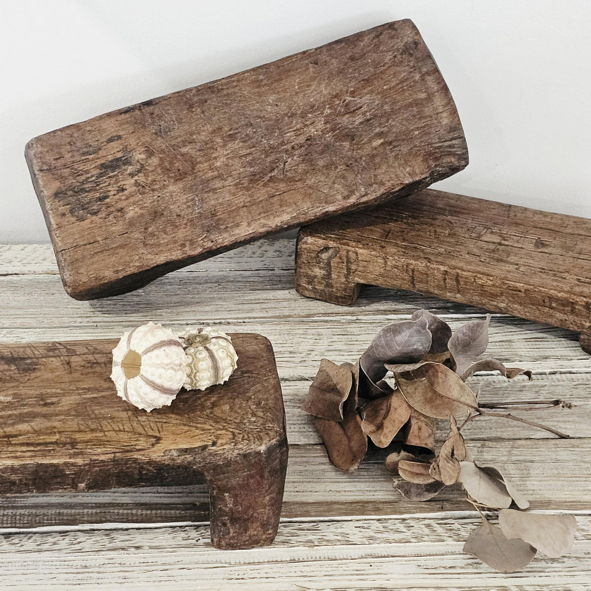 Vintage Wooden Bajot | Wabi