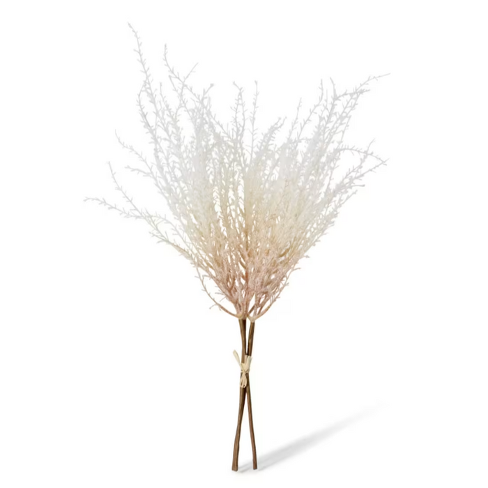 White artificial pampas grass bundle