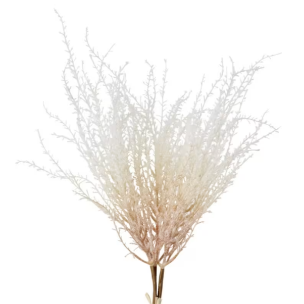 White artificial pampas grass bundle
