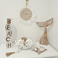 Rustic BEACH Wooden Block Word Art