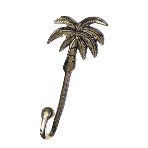Malibu Brass Palm Tree Wall Hook