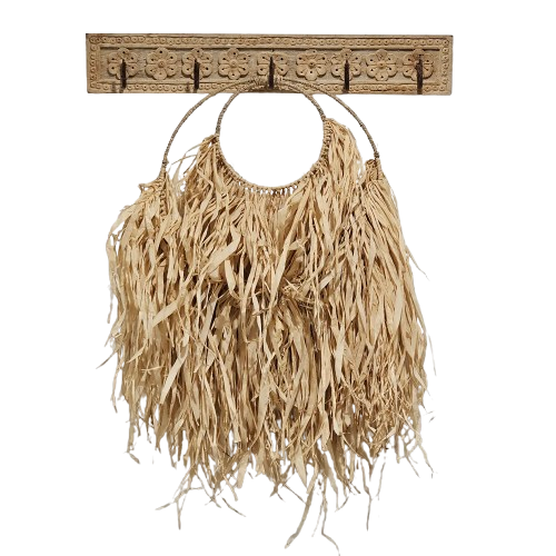 Bronte Raffia Double Hoop Wall Hanging