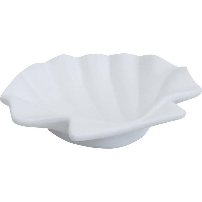 Clam Shell Trinket Plate | White