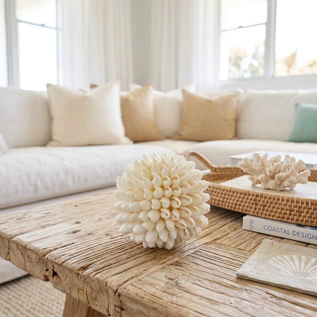 Bahamas Shell Ball | White
