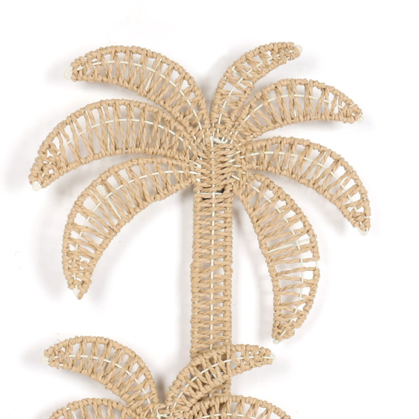 Bahamas Woven Rattan Palm Tree Wall Hanging
