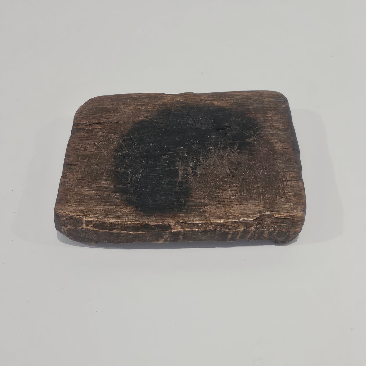 Vintage Indian wooden Bajot table with wabi style for coastal and Boho home decor styling