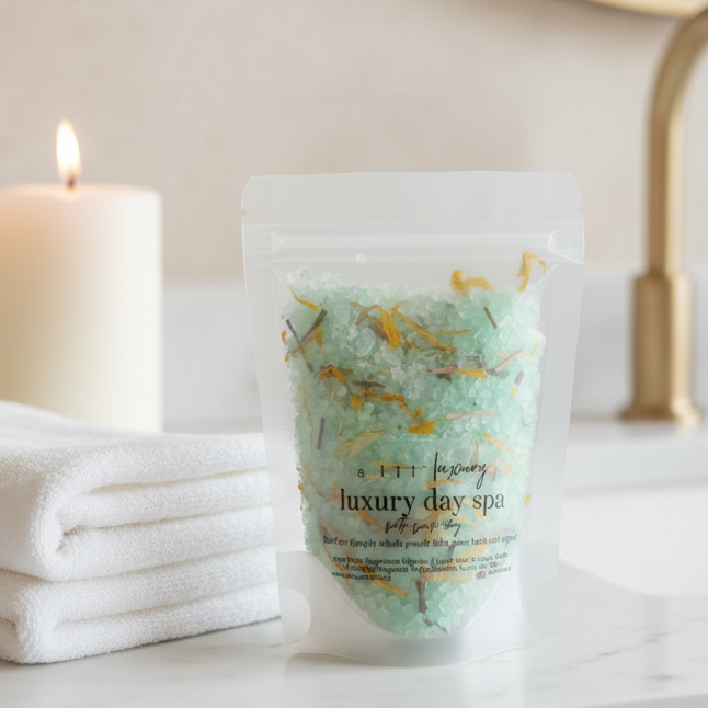 Luxury Botanical Bath Salt Soak | Day Spa