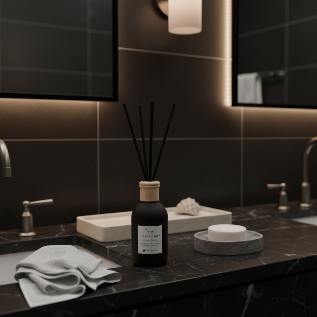 Luxe Reed Diffuser | Black Boston Jar | Black Reeds