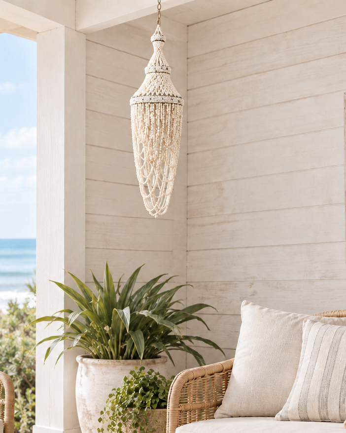 Bora Bora Shell Wind Chime Chandelier