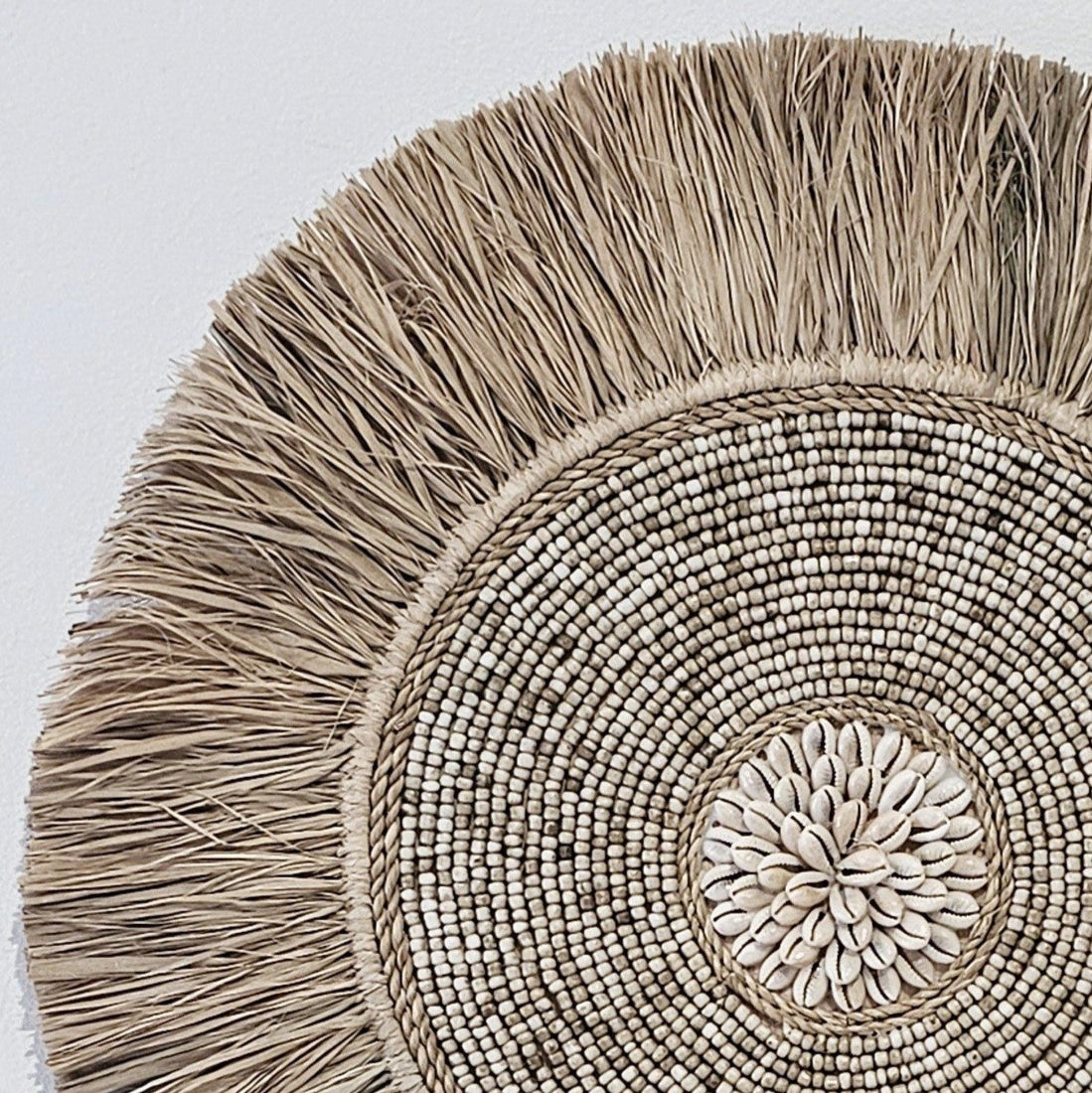 Bora Bora Sea Grass + Shell Wall Hanging | Wall Art - Luxe