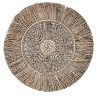 Bora Bora Sea Grass + Shell Wall Hanging | Wall Art