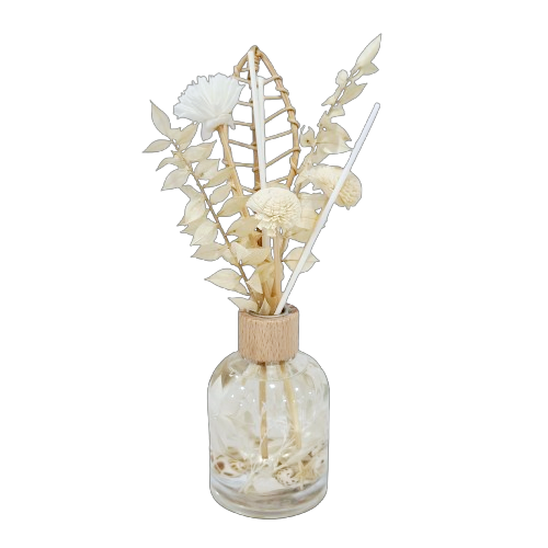 Luxe Botanical Diffuser | Boston Jar | Palm Leaf Botanical Reeds.