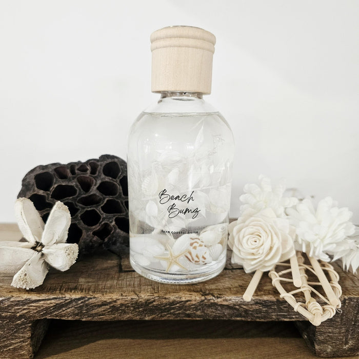 Luxe Botanical Diffuser | Boston Jar | Palm Leaf Botanical Reeds.