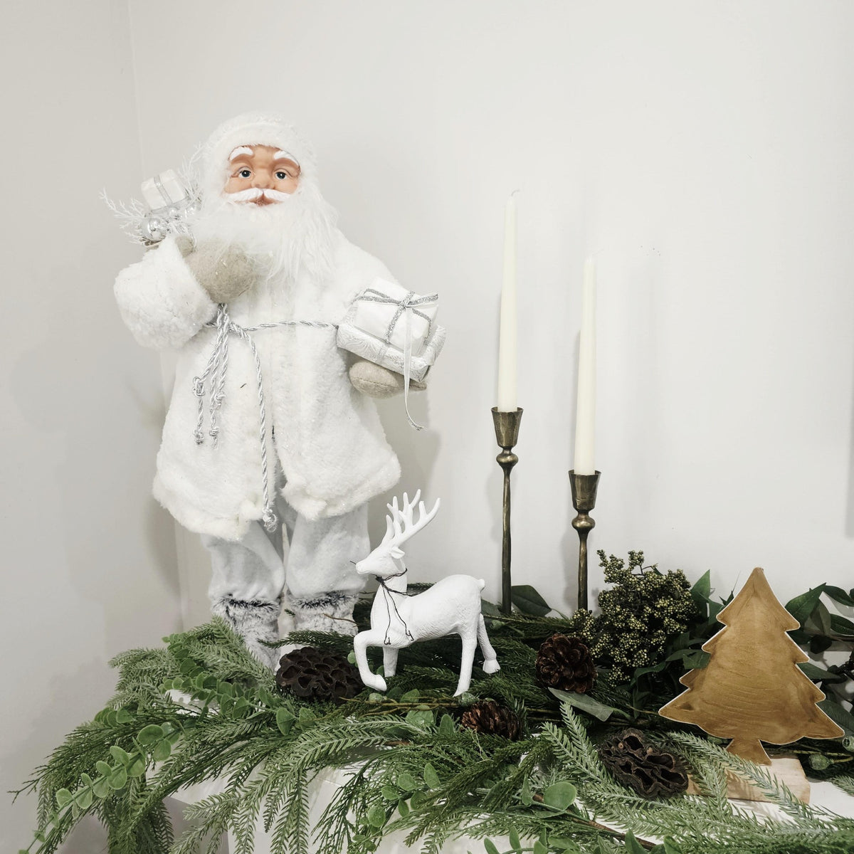 Forged Iron Taper Candlestick Set of 2 | Antique Brass.