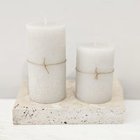 Textured Pillar Candle | Unscented