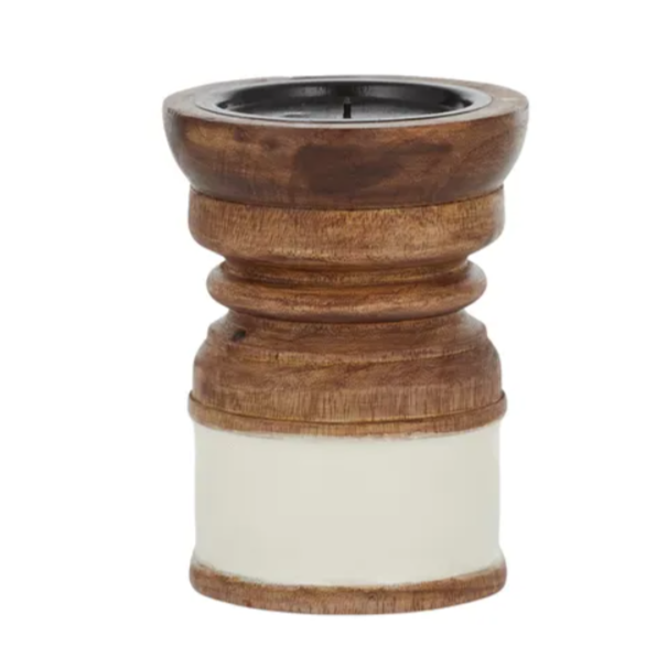 Beaches Wooden Candle Holder 15 cm