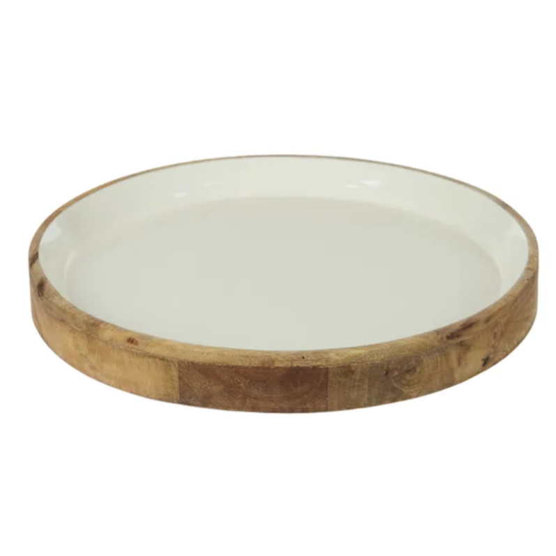 Beaches White Wooden Tray.