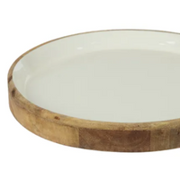 Beaches White Wooden Tray.