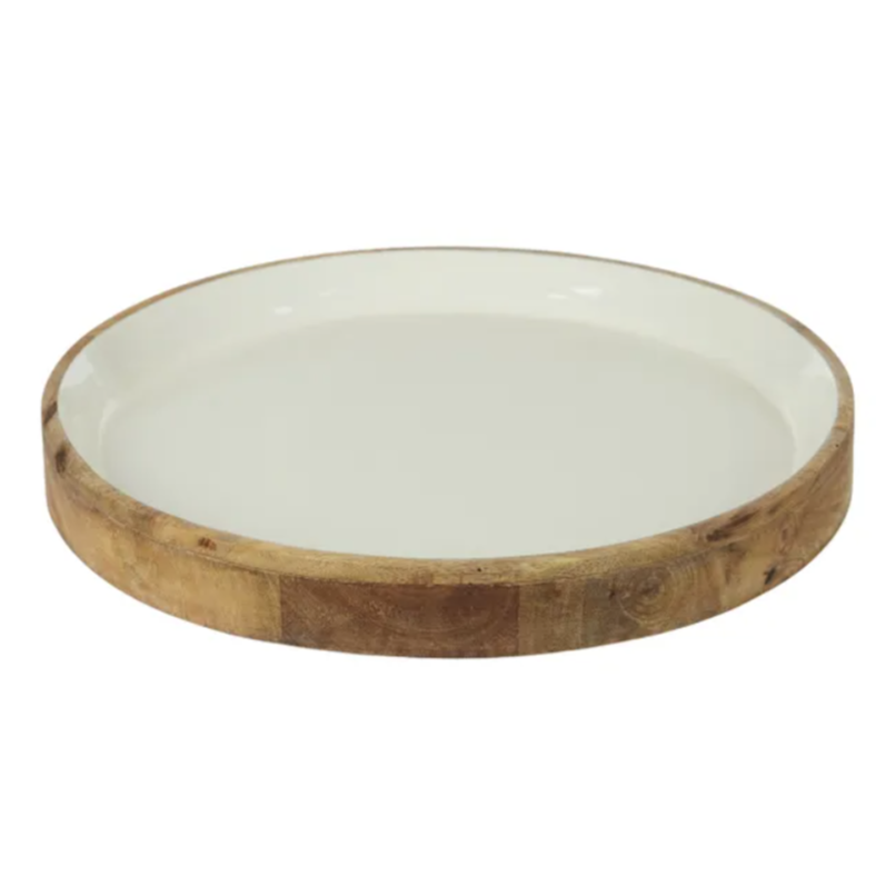 Beaches White Wooden Tray.