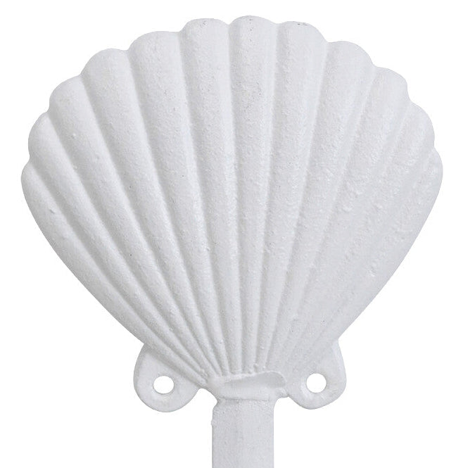 Clam Shell Wall Hook | White