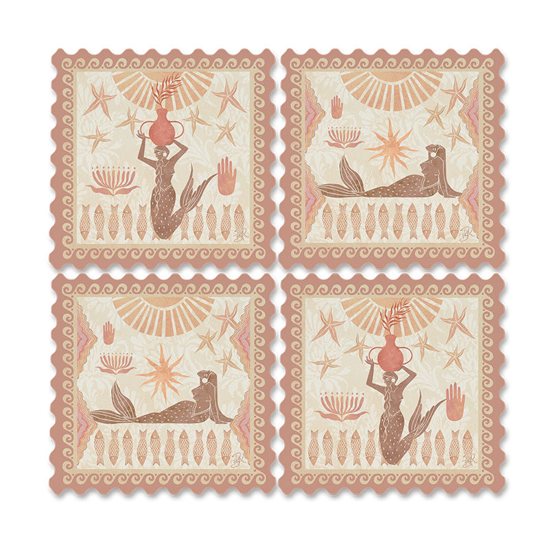Mermaid Resin Coaster Set | Pre Order Arriving next week