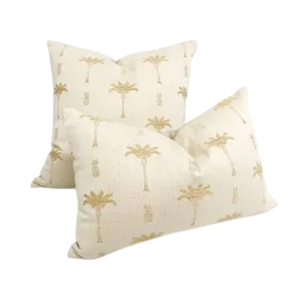 Cabo Tropical Palm Tree Cushion | Sand 60x40 cm