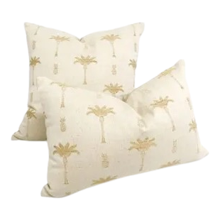 Cabo Tropical Palm Tree Cushion | Sand 55 cm