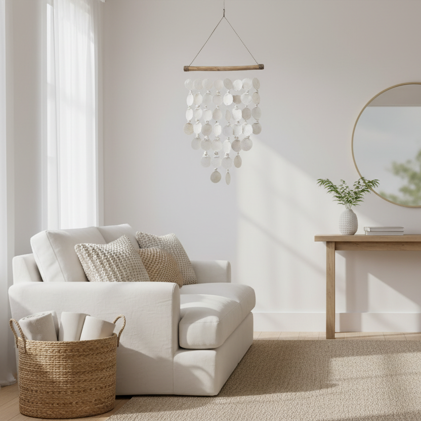 Seaside Capiz and Shell Wind Chime