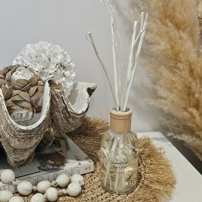 Luxe Coastal Sea Shell Diffuser | Boston Jar | Driftwood Reeds