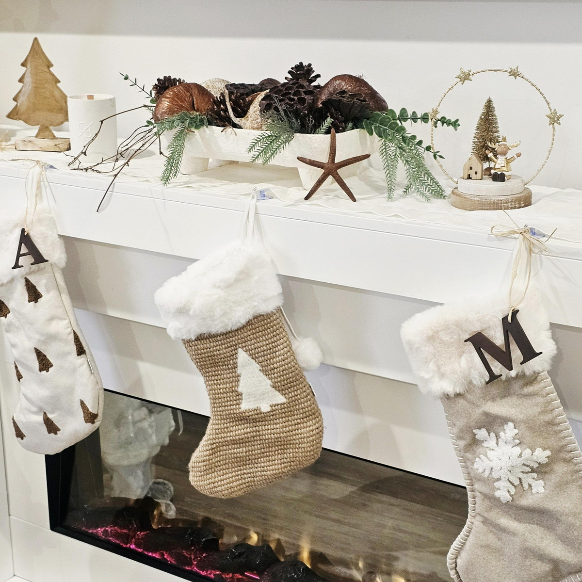 Rustic Concrete Footed Tray.