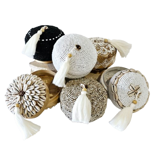 Cove Beaded Box | Round