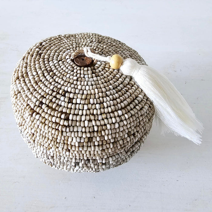 Cove Beaded Box | Round