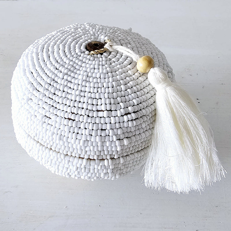 Cove Beaded Box | Round