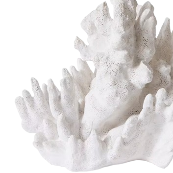 White Wave Coral Sculpture Artificial