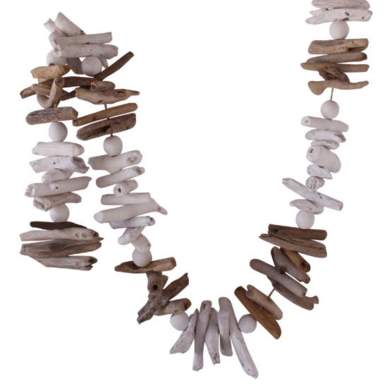 Beachside Driftwood Garland | White + Natural