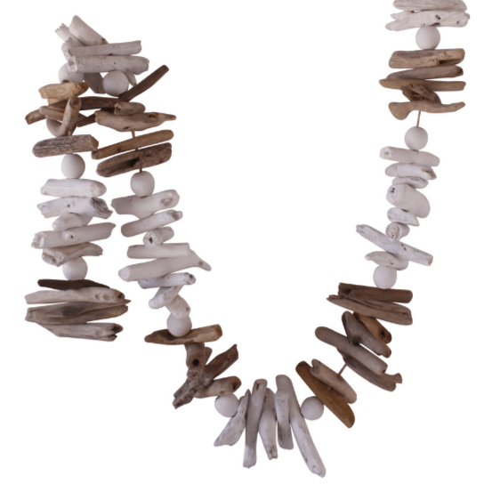 Beachside Driftwood Garland | White + Natural.