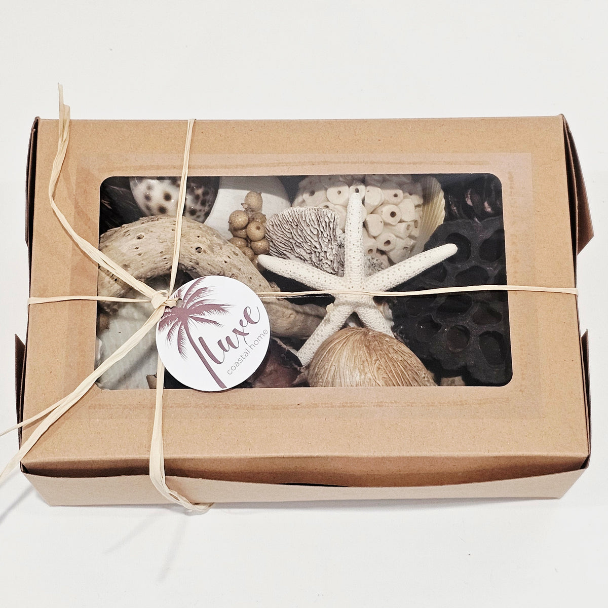 Dried Organic Botanical Pack for coastal home decor, Boho styling, and natural interior accents
