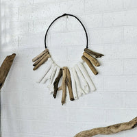 Beachside Driftwood Wreath | White + Natural | Wall Art