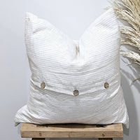 Elise French Flax Linen Cushion Cover | Vintage Stripe