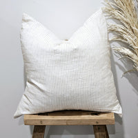 Elise French Flax Linen Cushion Cover | Vintage Stripe