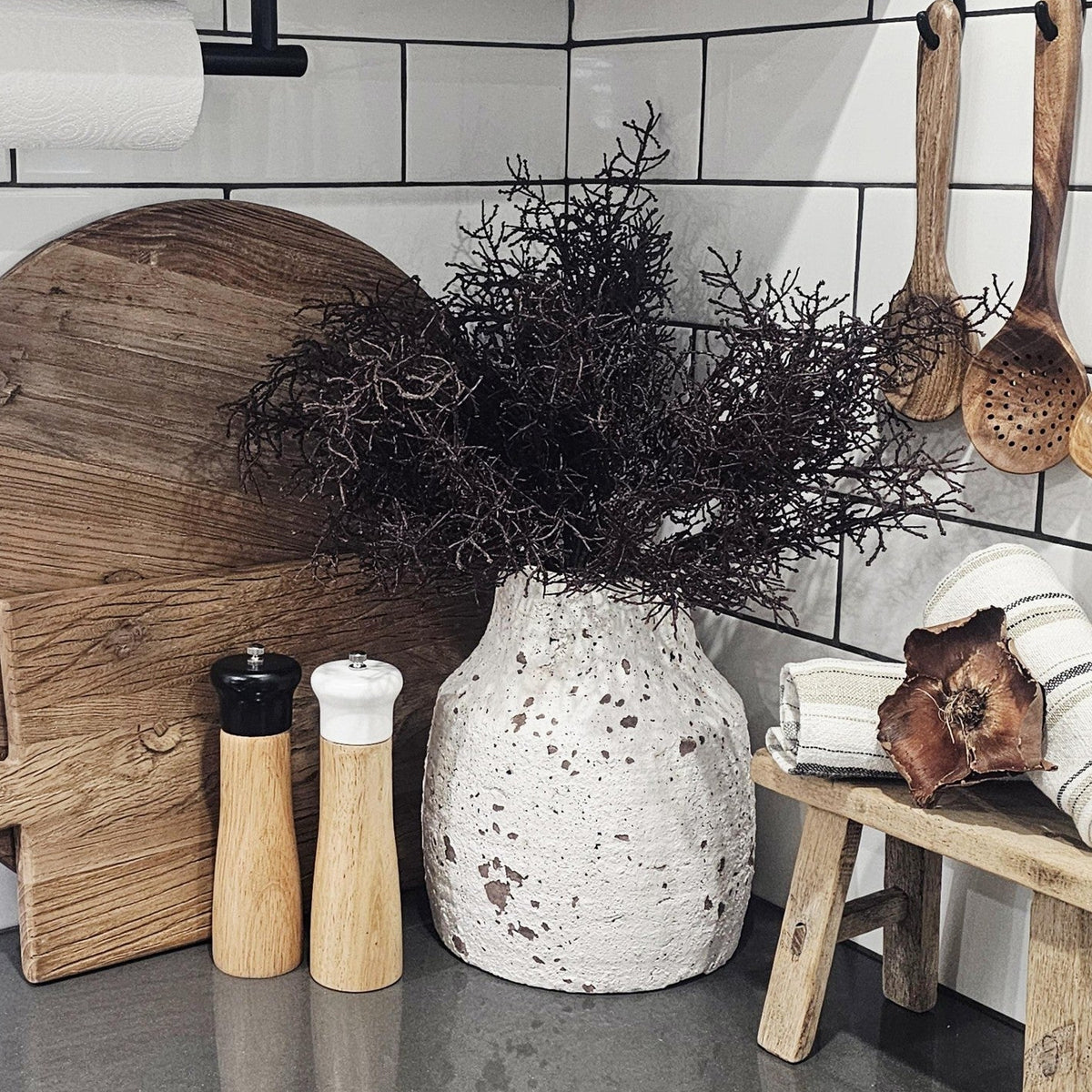 Athena Rustic Concrete Vase