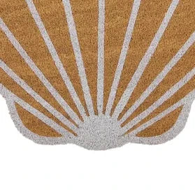 Scallop Shell Coir Doormat