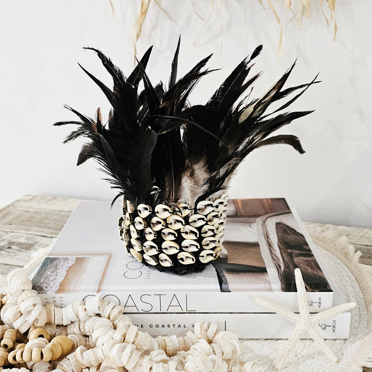 Feather and Shell Headdress