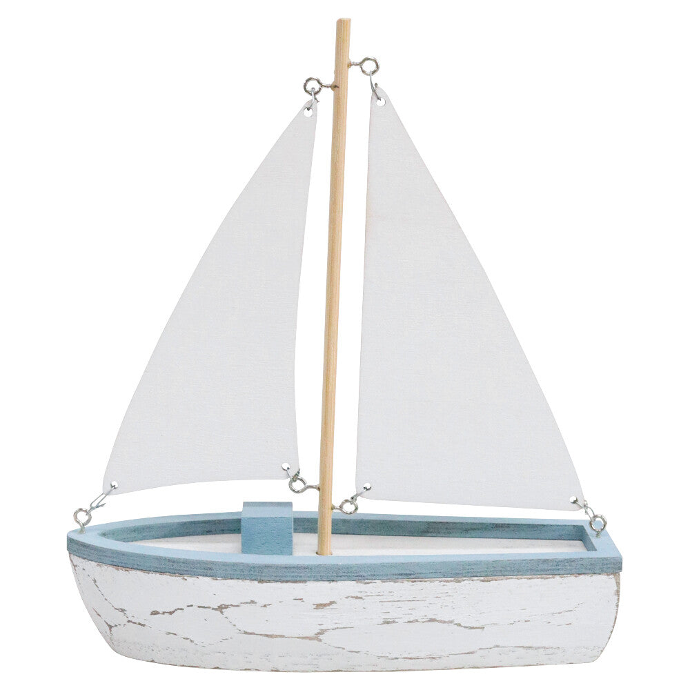 Rustic White Sailing Boat