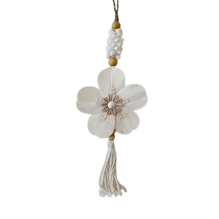 Chantilly Boho Petal Wall Necklace | White
