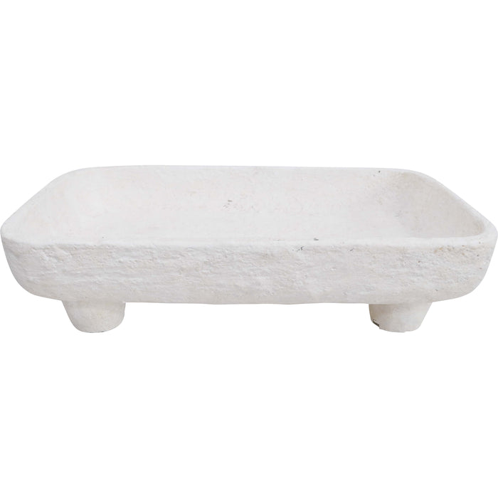 Footed Concrete Tray 