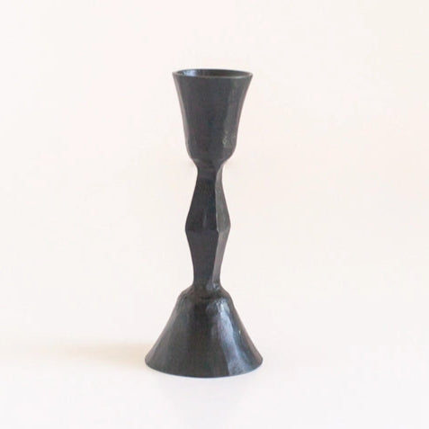 Forged Iron Black_Single Candleholder