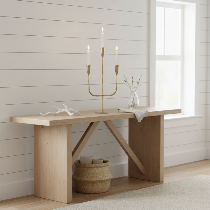 Brass Candelabra 3 stems